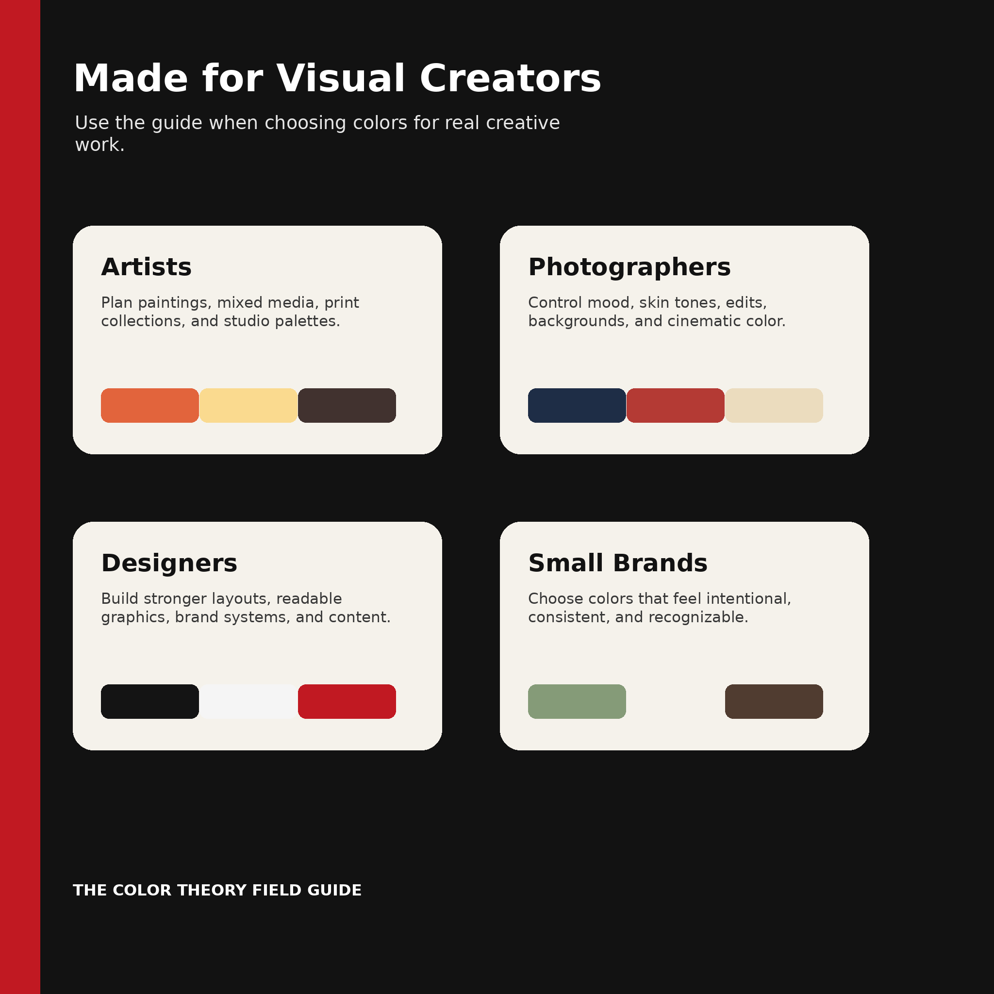 The Color Theory Field Guide — A Practical Reference for Artists, Designers, Photographers & Creators